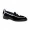 Duca Di Matiste "Fano" Black Genuine Italian Patent Leather Tassel Loafer Shoes.